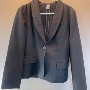 j. crew wool one button blazer Black Size 12